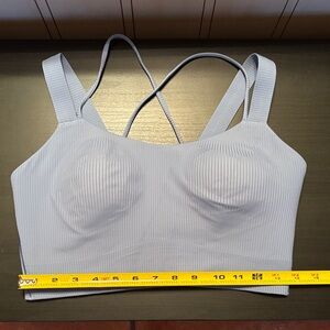Lululemon like a cloud bra ribbed size 10 D/DD in blue willow